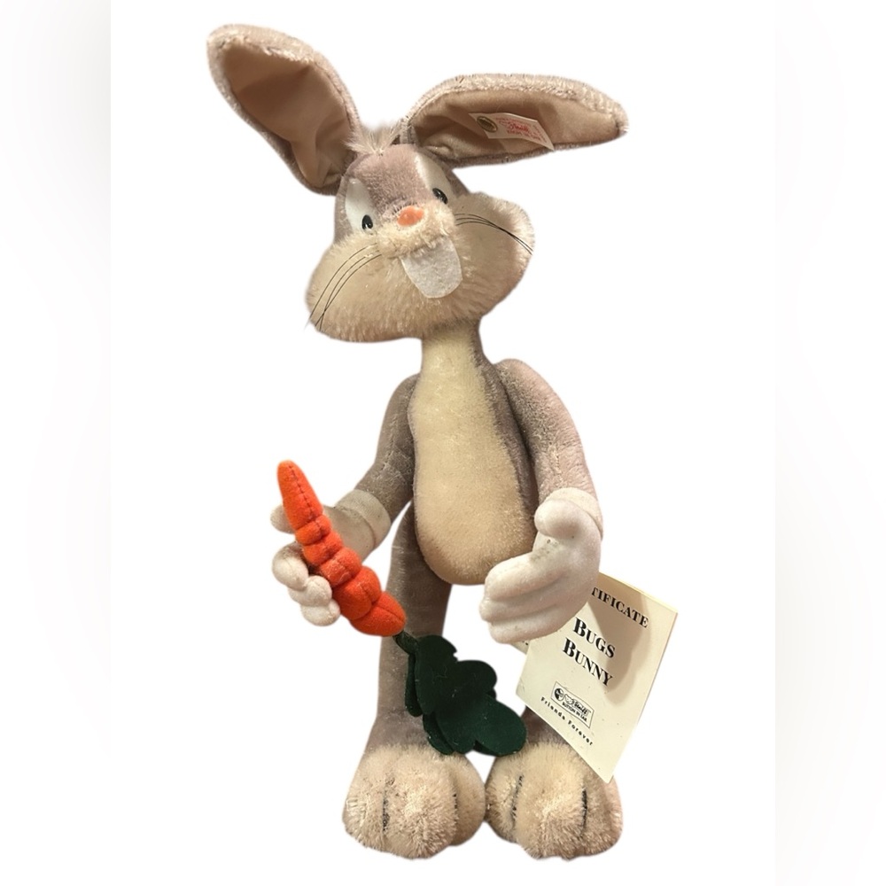 Bugs Bunny Limited Edition Steiff Mohair Plush 1997 Warner Bros Looney Tunes